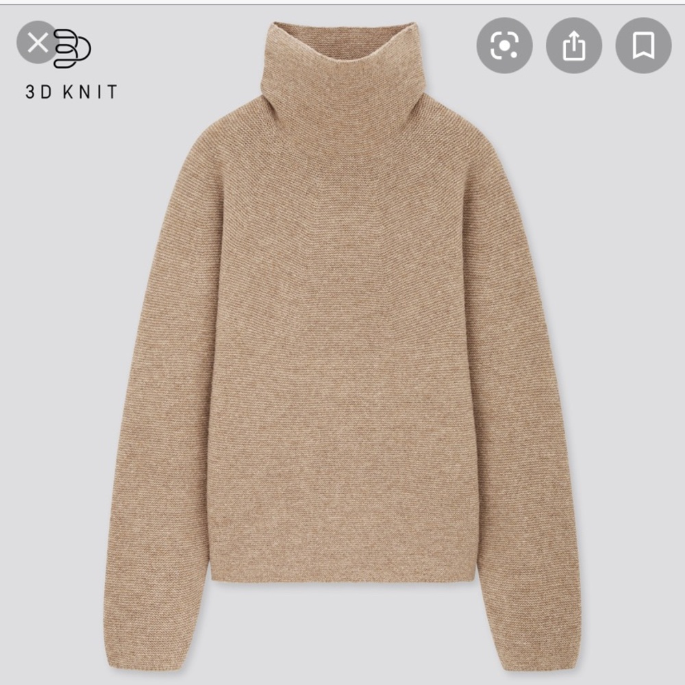 Uniqlo 3D knit lambswool